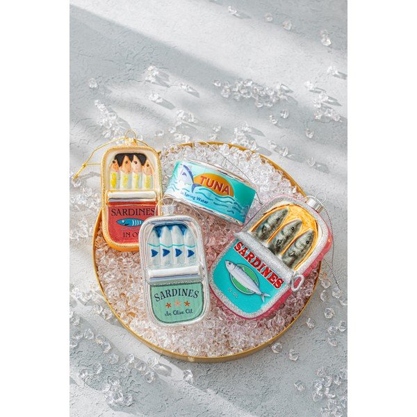 Klaasist jõuluehe, 7 cm Can of Sardines – Sass & Belle-image-4
