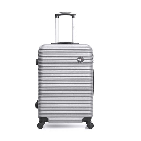 Cestovní kufr na kolečkách ve stříbrné barvě Bluestar Porto, 96 l