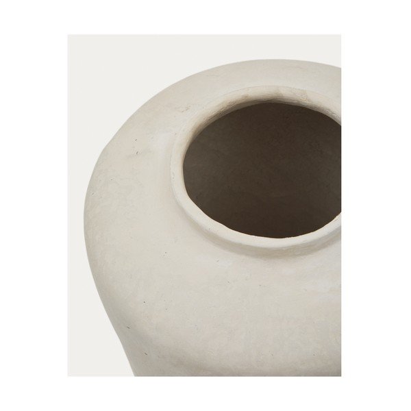 Kreemikas kõrge papjeemašee vaas (kõrgus 55 cm) Serina - Kave Home-image-2