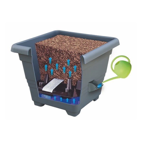 Pruun isevoolav pott, 50 x 50 cm Bergamot - Plastia-image-2