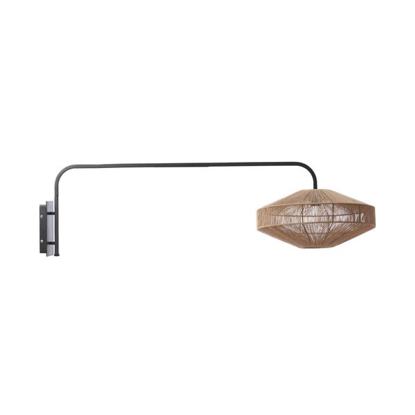 Naturaalse värvi metallist seinalamp pistikupesaga, läbimõõduga 43 cm Lyra - Light & Living