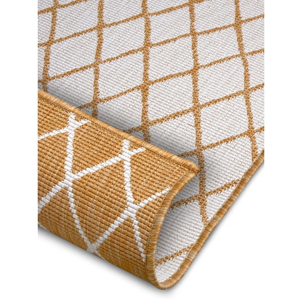 Ookerkollane-valge õuevaip 80x150 cm Malaga - NORTHRUGS-image-2