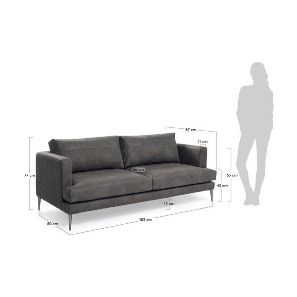 Grafiithall diivan Vinny - Kave Home-image-3