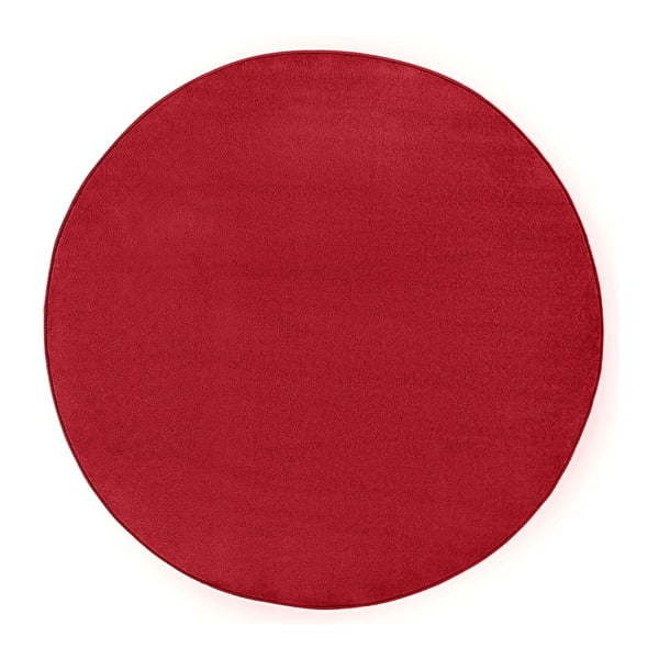Červený koberec Hanse Home Fancy, Ø 133 cm