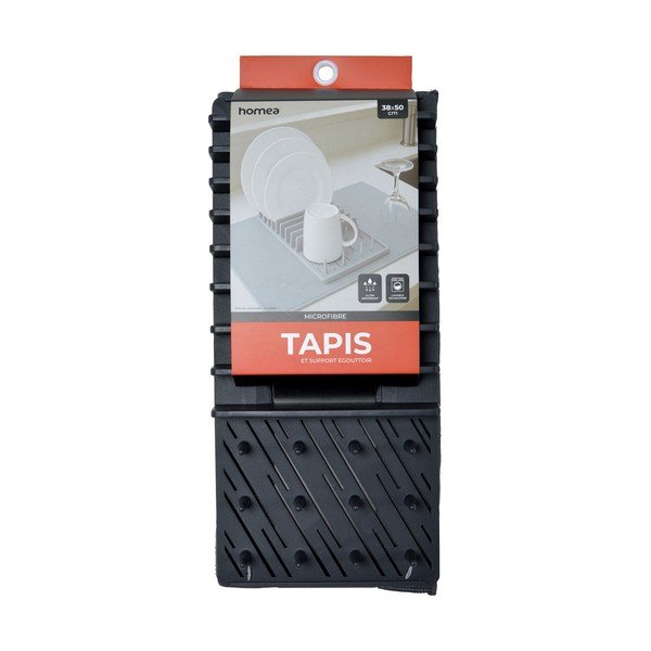 Hall plastmassist nõudekuivatusrest 50x38 cm - Homéa-image-2