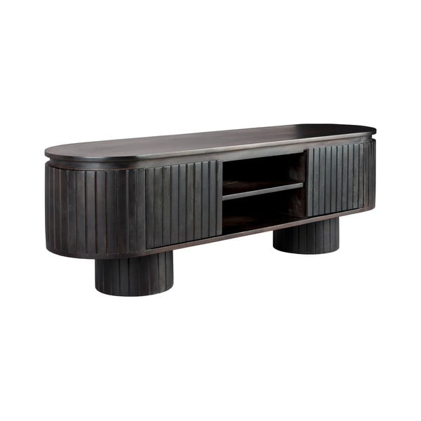 Tumepruun mangopuidust TV-alus 140x45x40 cm Kenji - Dutchbone-image-4