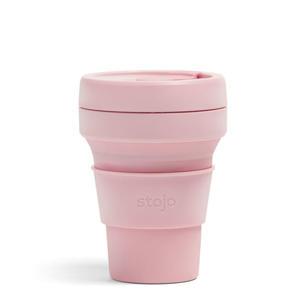 Roosa kokkupandav reisikruus Carnation, 355 ml Pocket Cup - Stojo