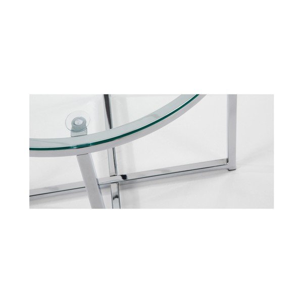 Ümmargune klaasist diivanilaud ø 50 cm Divid - Kave Home-image-1