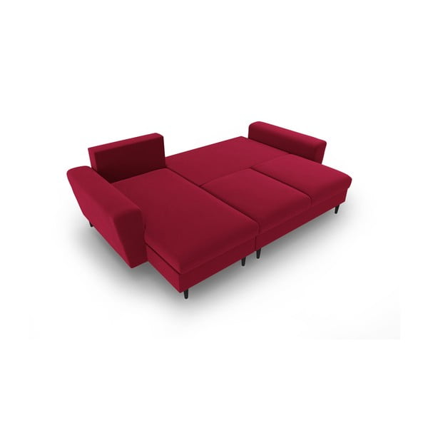 Punane sametist panipaigaga nurgadiivanvoodi Kyoto - Cosmopolitan Design-image-2