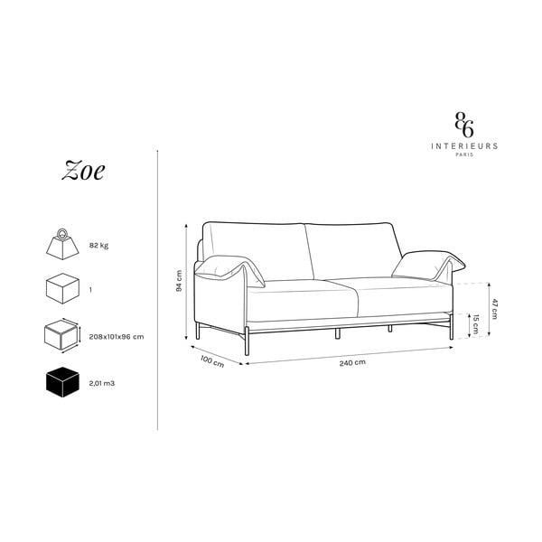 Roheline diivan Zoe - Interieurs 86-image-4