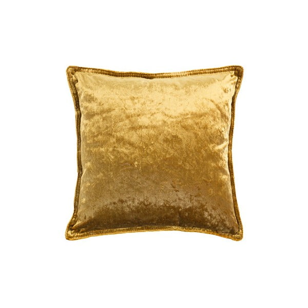 Polštář ve zlaté barvě White Label Tess, 45 x 45 cm