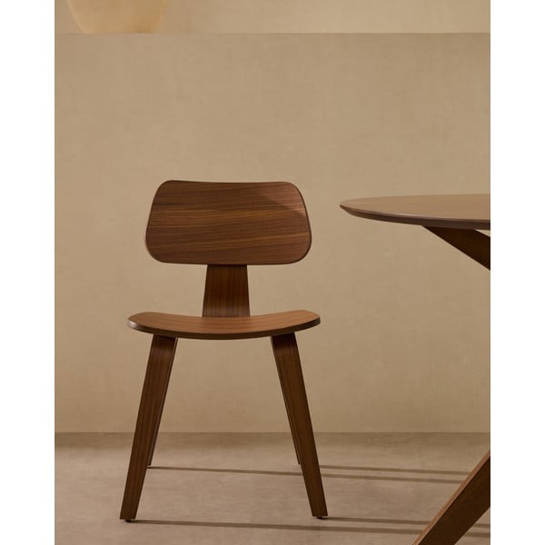 Tumepruun söögitool Gena - Kave Home-image-1