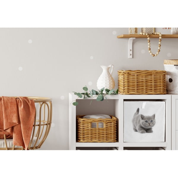 Valge riidest mänguasjakast 32x32x32 cm The Cutest Ones - Butter Kings-image-1