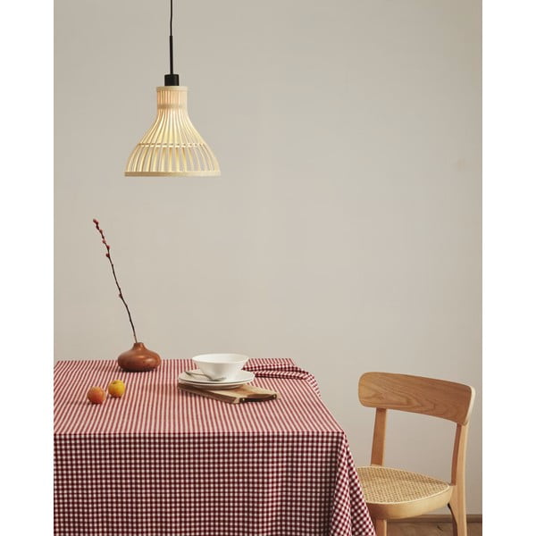 Bambusest lambivarju naturaalses värvitoonis ø 30 cm Nathaya - Kave Home-image-1