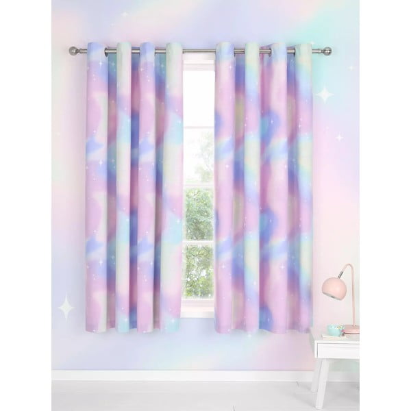 Laste kardinad 2 tk 168x183 cm Ombre Stars - Catherine Lansfield-image-1