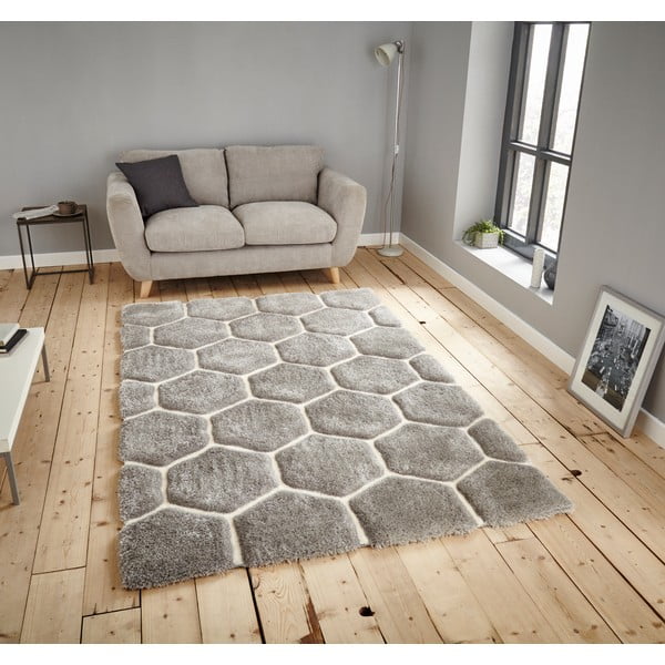 Valge ja hall vaip , 150 x 230 cm Noble House - Think Rugs-image-1