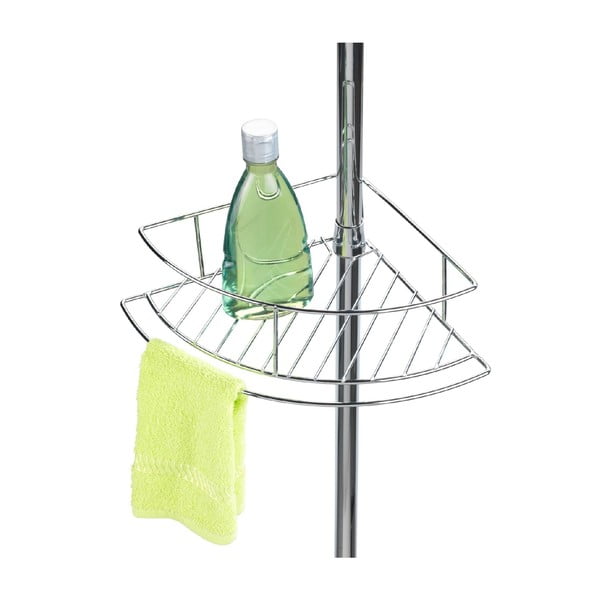 Roostevabast terasest läikiv hõbedane teleskoop-nurgariiul Dolcedo - Wenko-image-3