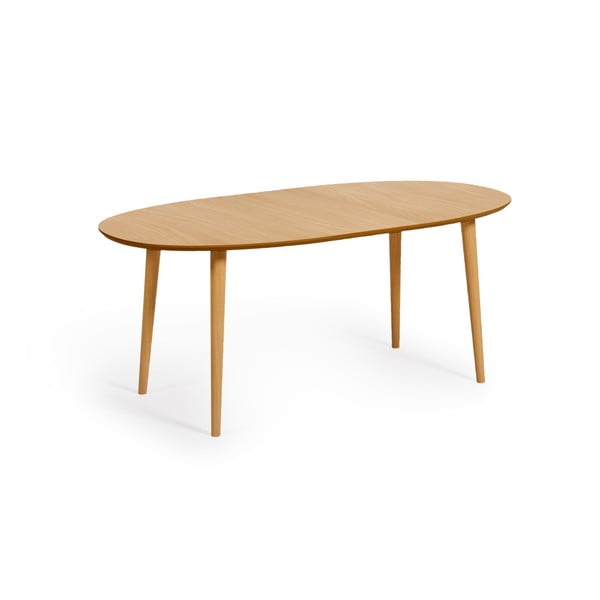 Tammedekooriga kokkupandav söögilaud 90x140 cm Oqui - Kave Home-image-3