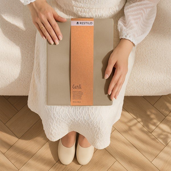 Beež pimendav kardin 140x250 cm Carli - Restilo-image-4