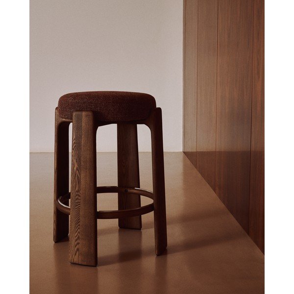 Pruun saarepuidust baaritool (istme kõrgus 65 cm) Granite - Kave Home-image-1