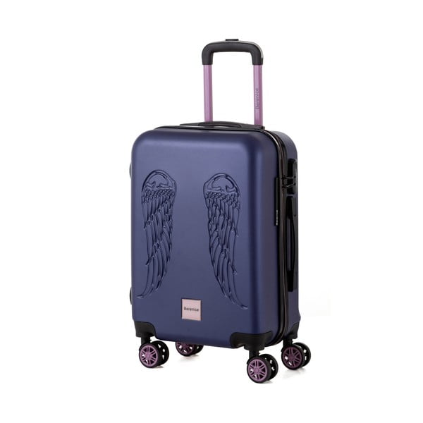 Modrý cestovní kufr Berenice Wingy, 44 l