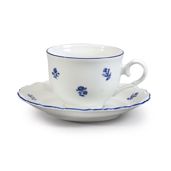 Sinise lillega portselanist teekomplekt Ophelia - Thun-image-1