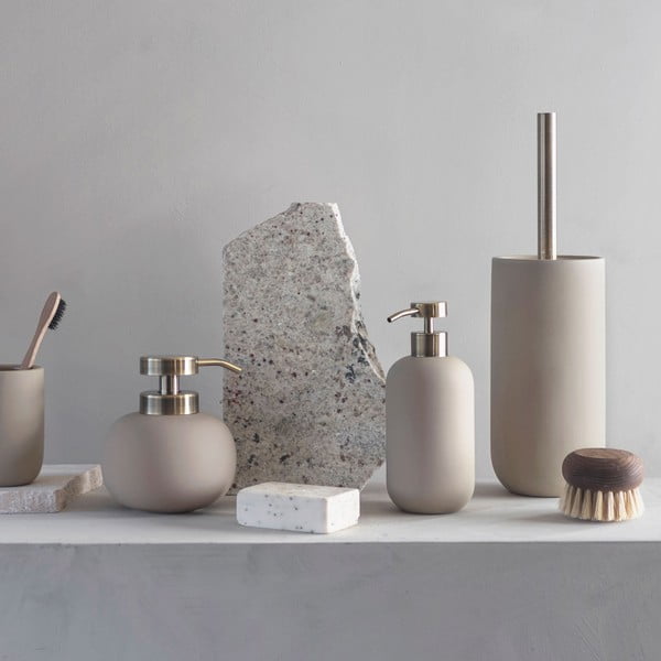 Kreemjas keraamiline tass hambaharjade jaoks Lotus - Mette Ditmer Denmark-image-1