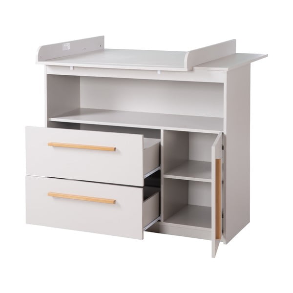 Helehall mähkimisalusega laste kummut 107x98x75 cm Lea - Roba-image-4