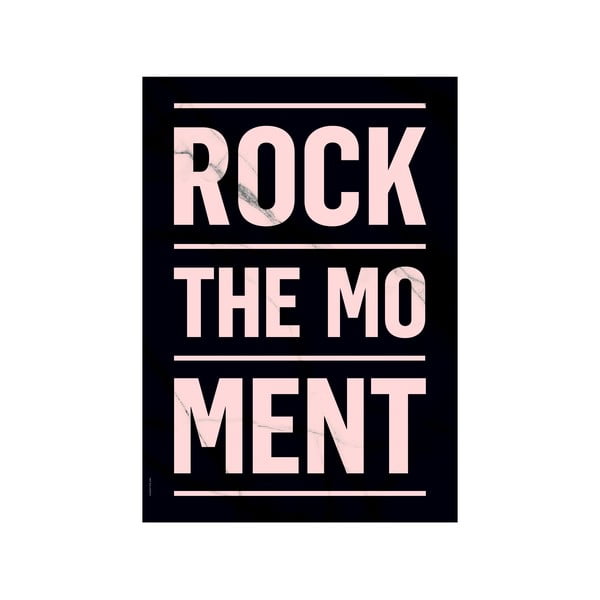 Autorský plakát Rock The Moment Dark, A3