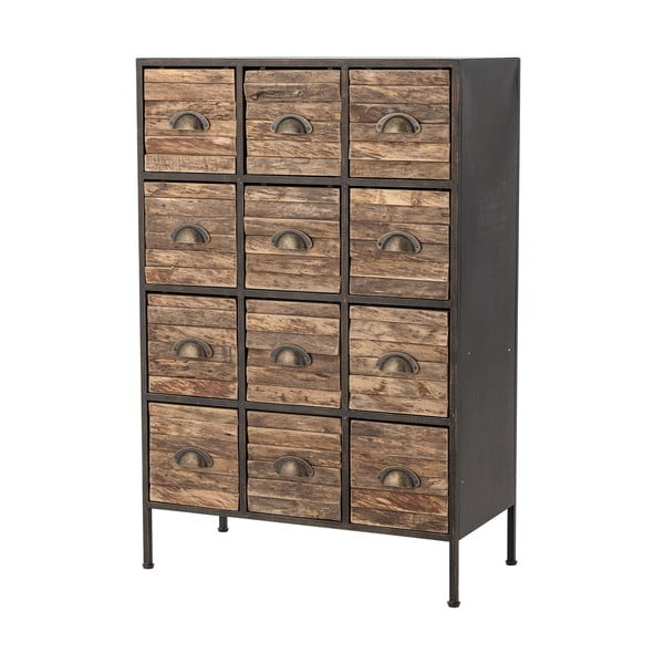 Must-pruun metallkapp 60,5x92x33,5 cm Matteo - Bloomingville-image-4