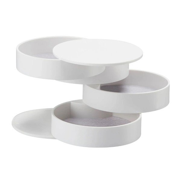 Valge kerega ehtekarp , ⌀ 10 cm Tower - YAMAZAKI