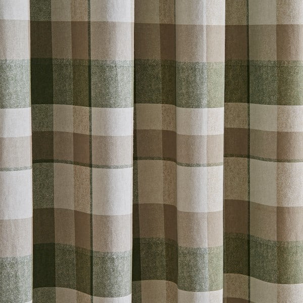 Rohelised ja beežid kardinad 2 tk 168x183 cm komplektis - Catherine Lansfield-image-3