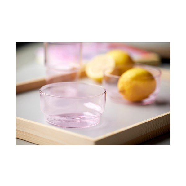 Roosad klaasist kausid 2tk komplektis 500 ml Torino - Lyngby Glas-image-4