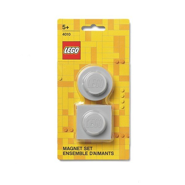 Sada 2 šedých magnetek LEGO®-image-1