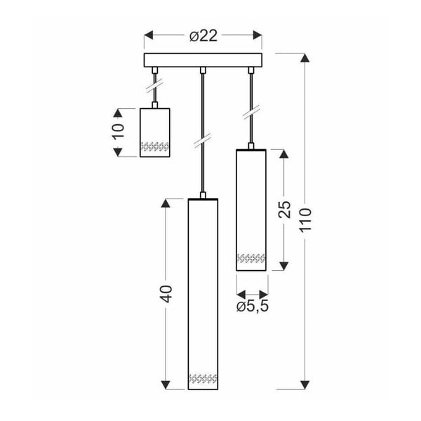 Rippvalgusti  Tubo - Candellux Lighting-image-1