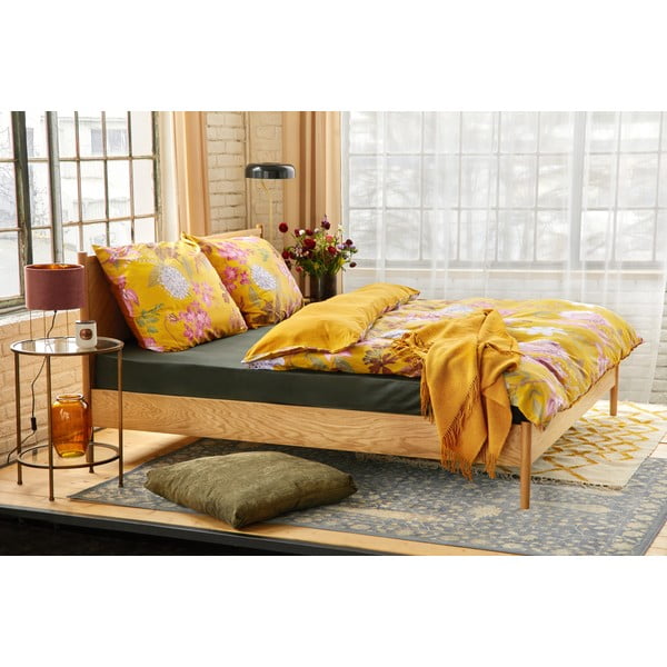 Ookerpunane puuvillane voodipesu 200 x 200 cm. Blossom - Bonami Selection-image-4