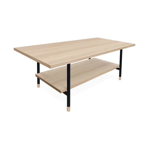 Naturaalset värvi tammepuidust kohvilaud 60x120 cm Jugend - Woodman-image-1