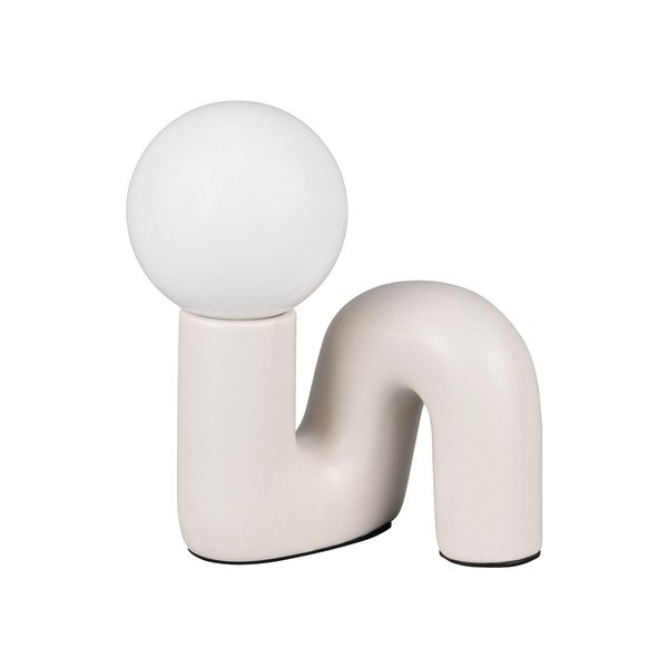 Elevandiluu värvi keraamiline lauavalgusti (kõrgus 21,5 cm) Quinn - Reality