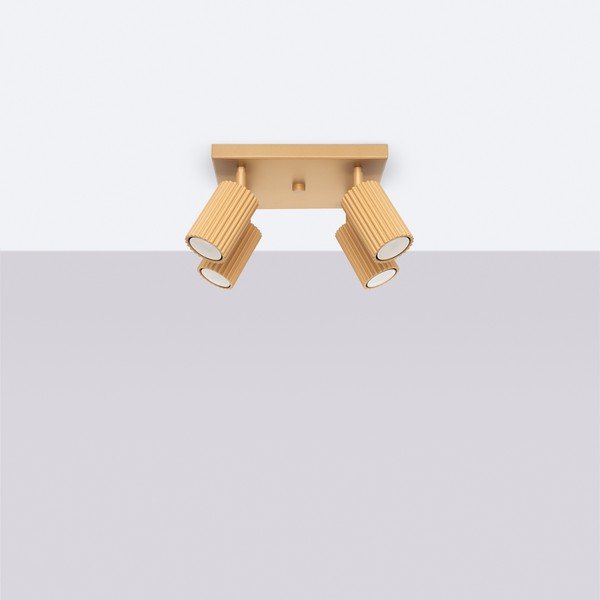 Kuldne laevalgusti 25x25 cm Gleam - Sollux-image-4