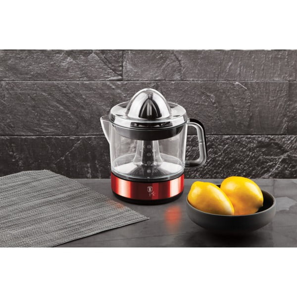 Punane elektriline tsitrusviljapress Burgundy Metallic Line - BerlingerHaus-image-1