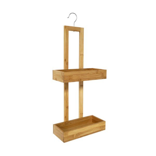 Looduslikus värvitoonis rippuv bambusest vannitoariiul Hanoi - douceur d'intérieur-image-2