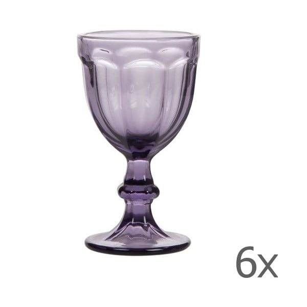 Sada 6 sklenic Calici Vino Purple