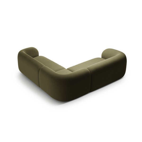 Roheline sametist nurgadiivan Kate - Micadoni-image-2