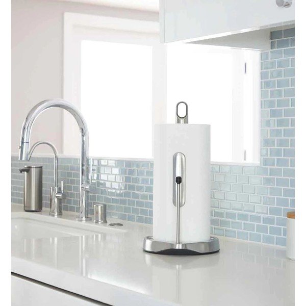 Hõbedane teras majapidamispaberi stend – simplehuman-image-4