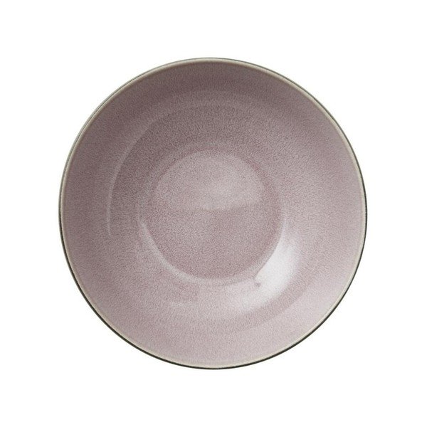 Šedá kameninová salátová mísa s vnitřní glazurou v růžové barvě Bitz Mensa, průměr 30 cm-image-4