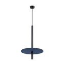 Tumesinine/beež metallist ripplamp ø 30 cm Rilu - Sollux