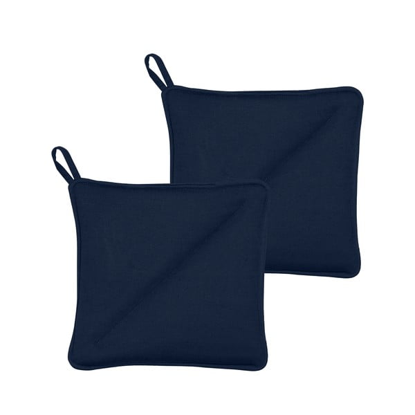 Komplekt 2 sinist puuvillast käterätikut Soft - Södahl-image-2