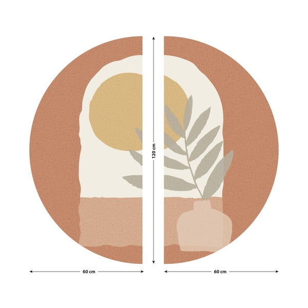 Seinakleebis 120x120 cm Sunrise and Olive Branch - Ambiance-image-3