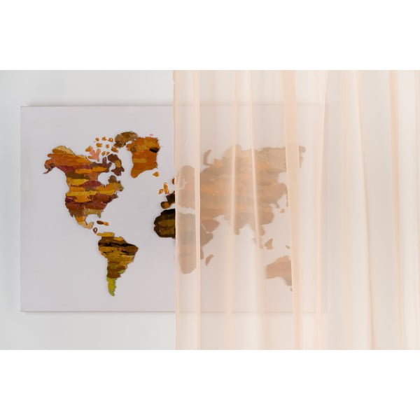 Lõhe värvi kardin 300x260 cm Voile - Mendola Fabrics-image-1