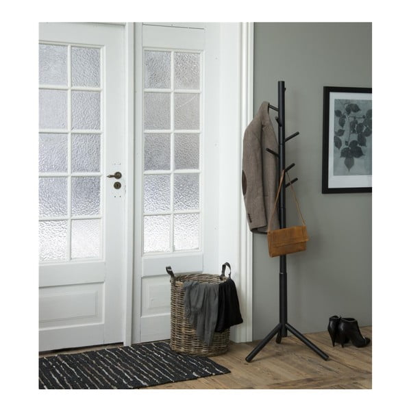 Mustast kummist puidust riputusklamber Bremen - Actona-image-1